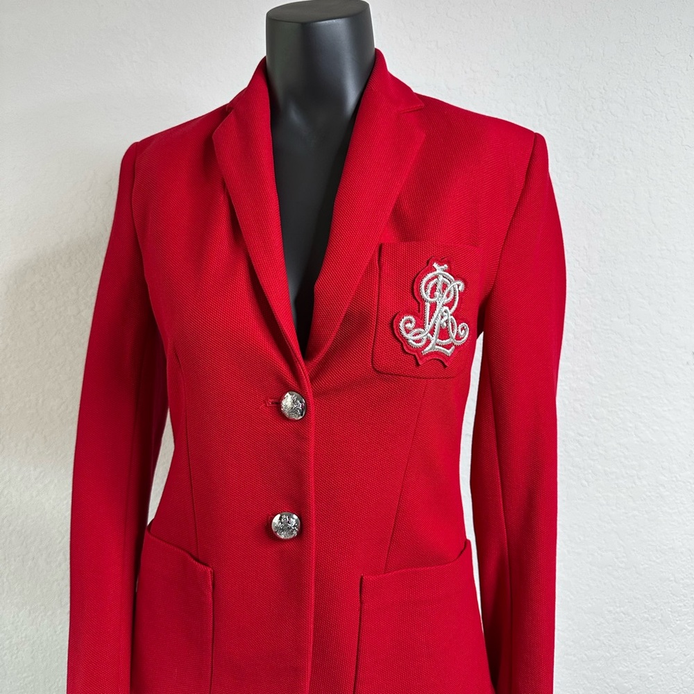 Elegant Red Women's Blazer